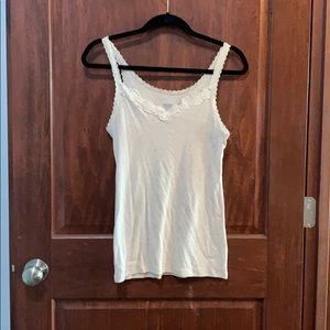 Cream Tank Top